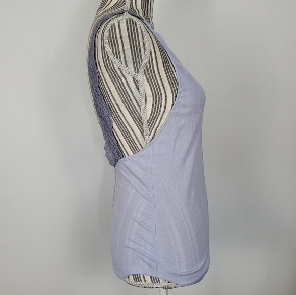Free People Small Lavender tank top lace back - Picture 4 of 6